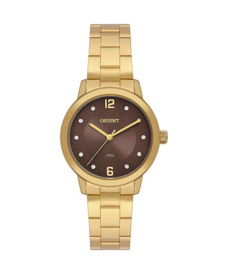 relógio feminino orient fgss0226n2kx analógico dourado UNICO
