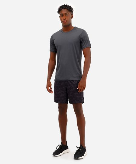 short masculino esportivo ace com bermuda interna camuflado preto G short masculino esportivo ace com bermuda interna camuflado preto G