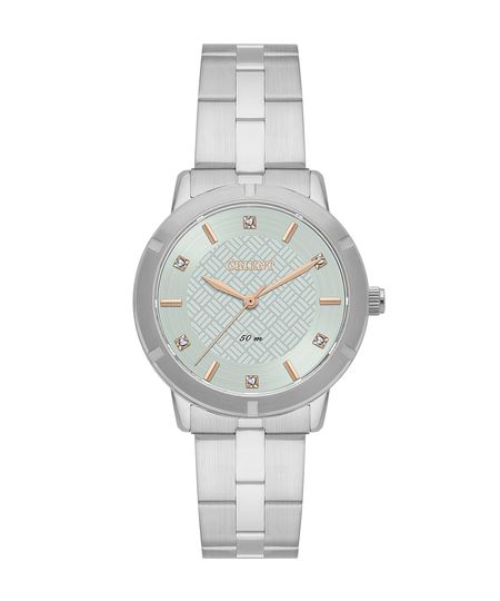 relógio feminino orient fbss0142f1sx analógico prateado UNICO relógio feminino orient fbss0142f1sx analógico prateado UNICO