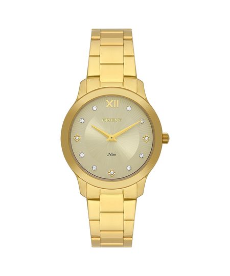 relógio feminino orient fgss0225c3kx analógico dourado UNICO