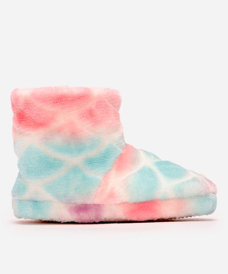 pantufa bota infantil sereia com antiderrapante e velcro colorida 19-20 pantufa bota infantil sereia com antiderrapante e velcro colorida 19-20