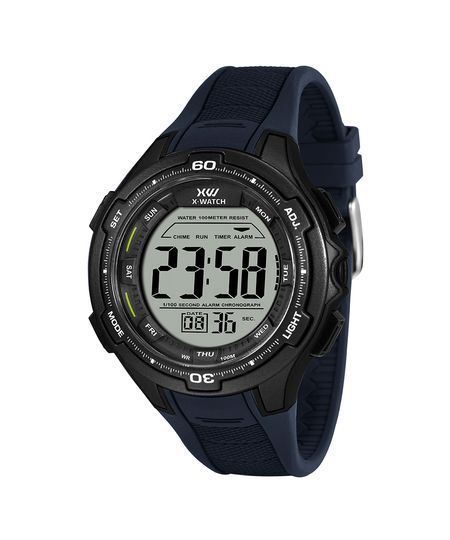 relógio masculino x watch xmppd733bxdx digital preto UNICO