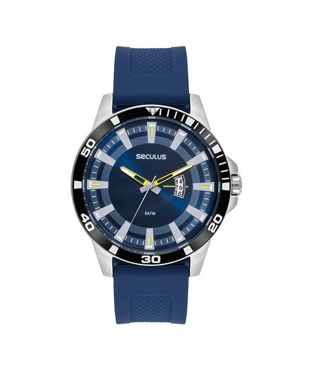 relógio masculino seculus 44226g0svnu1 analógico calendário prateado UNICO