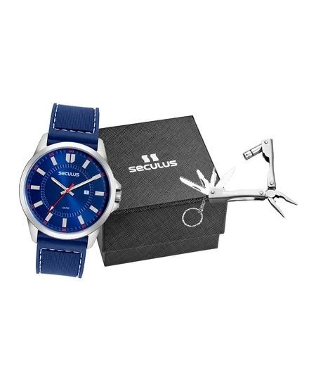 relógio masculino seculus 44230g0svnu2k analógico calendário prateado UNICO relógio masculino seculus 44230g0svnu2k analógico calendário prateado UNICO
