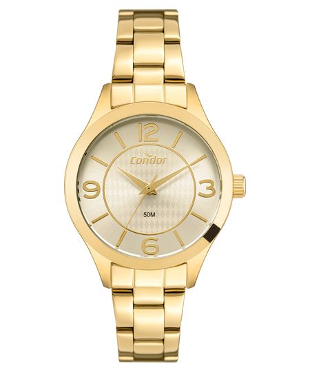 relógio feminino condor co2035njak4x analógico dourado UNICO