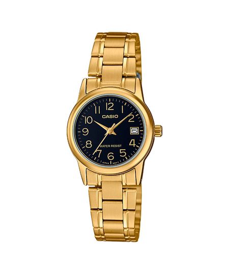 relógio masculino casio ltp-v002g-1budf analógico dourado UNICO