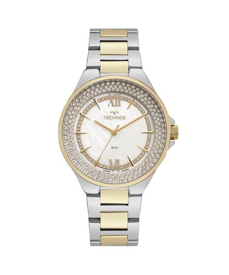 relógio feminino technos 2036msl1k analógico prateado UNICO
