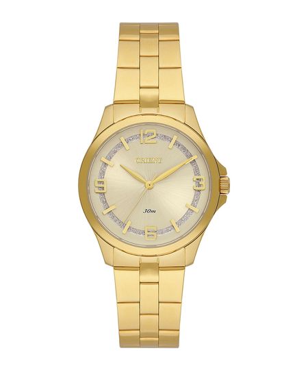 relógio feminino orient fgss0227c2kx analógico dourado UNICO