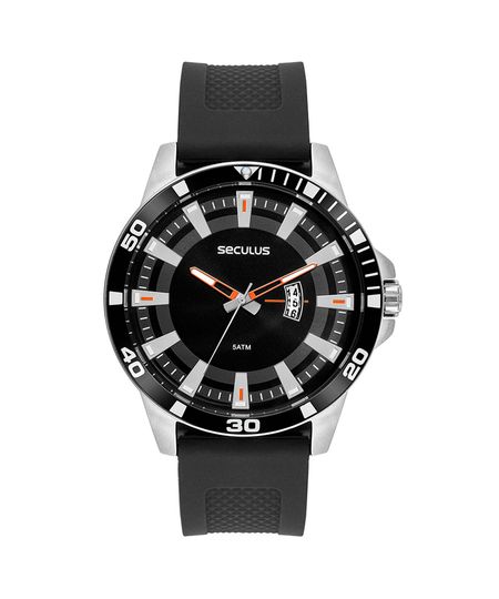 relógio masculino seculus 44226g0svnu2 analógico calendário prateado UNICO