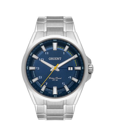 relógio masculino orient mbss1368d2sx analógico calendário prateado UNICO relógio masculino orient mbss1368d2sx analógico calendário prateado UNICO
