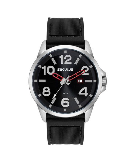 relógio masculino seculus 44229g0svnu2 analógico calendário prateado UNICO