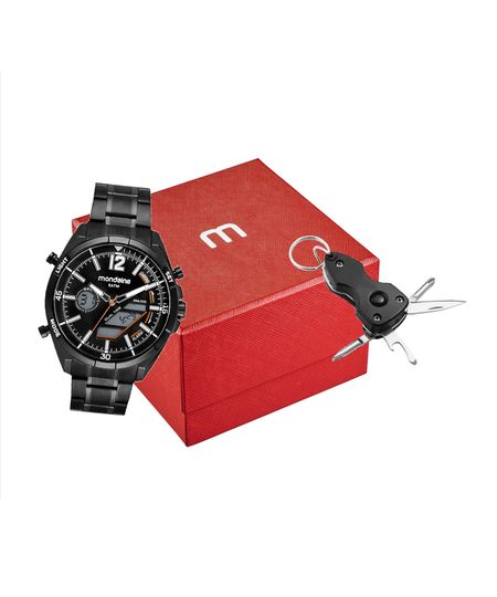 kit relógio masculino mondaine 32791gpmvpe2kf analógico digital preto UNICO kit relógio masculino mondaine 32791gpmvpe2kf analógico digital preto UNICO