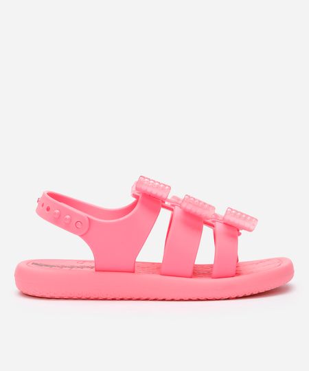 sandália infantil laços ipanema baby rosa 20-21