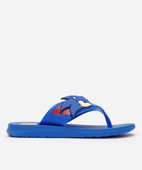 chinelo infantil sonic grendene azul 28