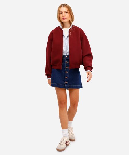 saia curta feminina jeans cintura alta azul 36 saia curta feminina jeans cintura alta azul 36