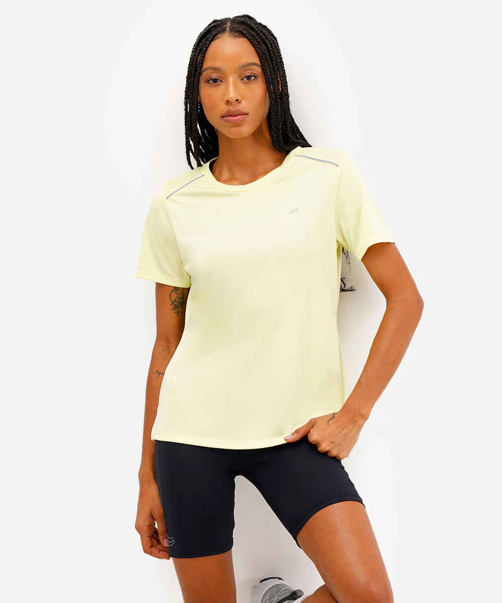 blusa com reflexivo nos ombros esportiva ace verde