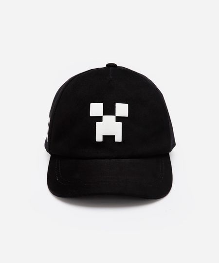 boné infantil minecraft - preto UNICO boné infantil minecraft - preto UNICO