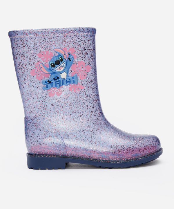 galocha infantil stitch transparente 25