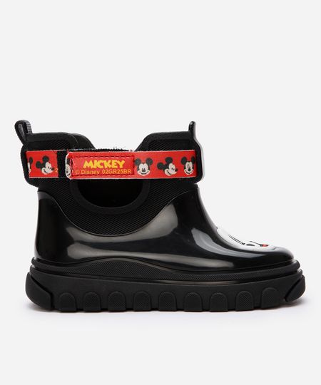 galocha infantil mickey preta 17-18 galocha infantil mickey preta 17-18