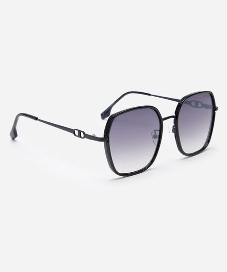 óculos de sol quadrado triton preto UNICO