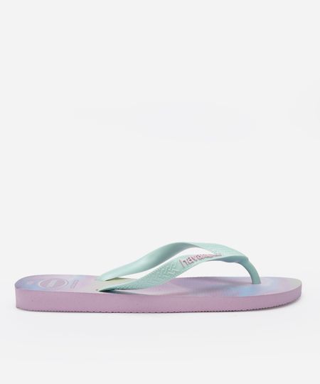 chinelo havaianas degradê roxo 33-34