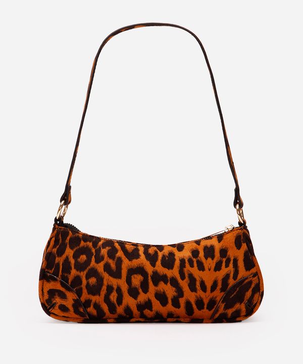 bolsa baguete animal print animal print texturizada colorida UNICO