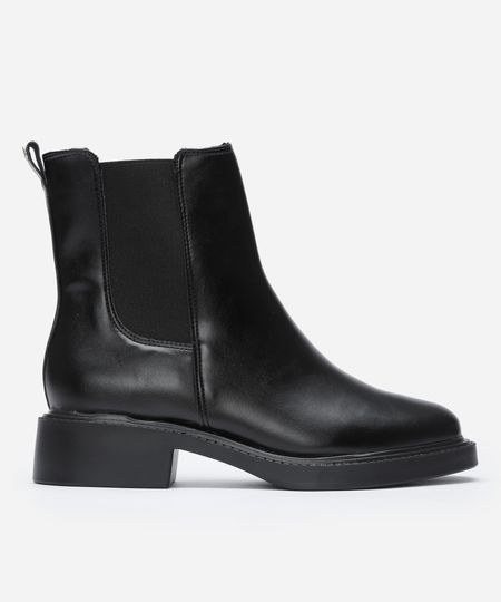 bota chelsea feminina cano médio vizzano preta 34