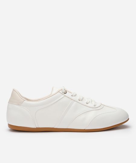 tênis casual cano baixo com recortes mindset branco 34 tênis casual cano baixo com recortes mindset branco 34