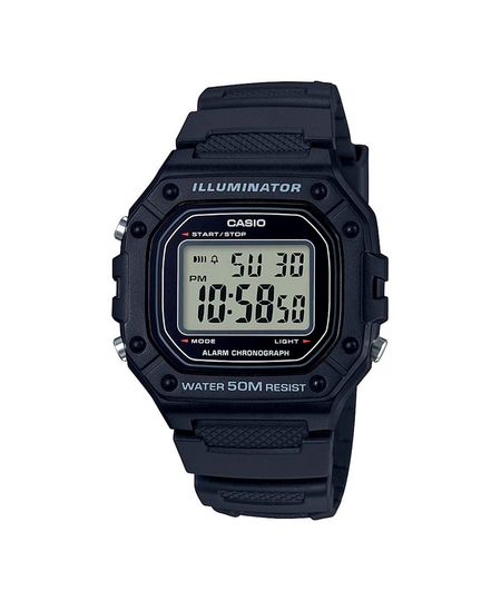 relógio masculino casio w-218h-1avdf digital preto UNICO