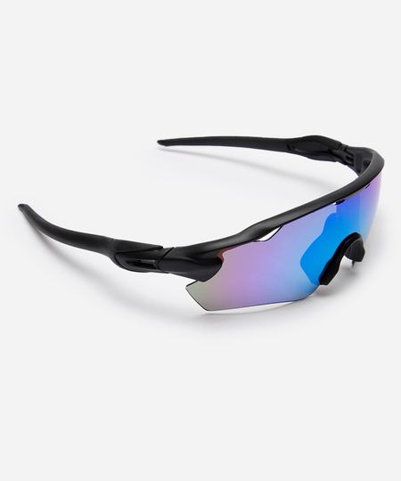 óculos de sol esportivo ace unissex preto UNICO