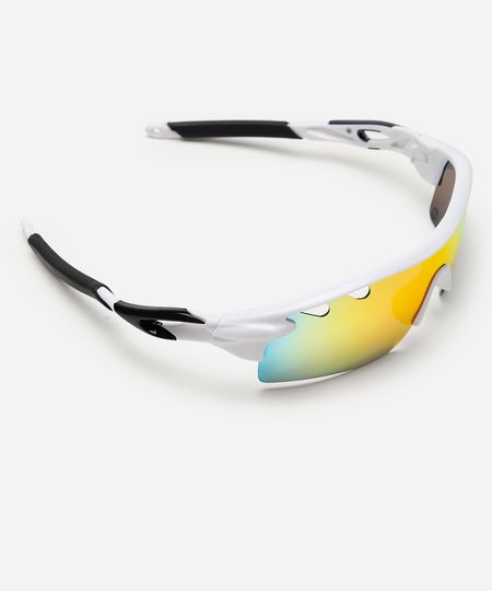 óculos de sol esportivo ace unissex branco UNICO