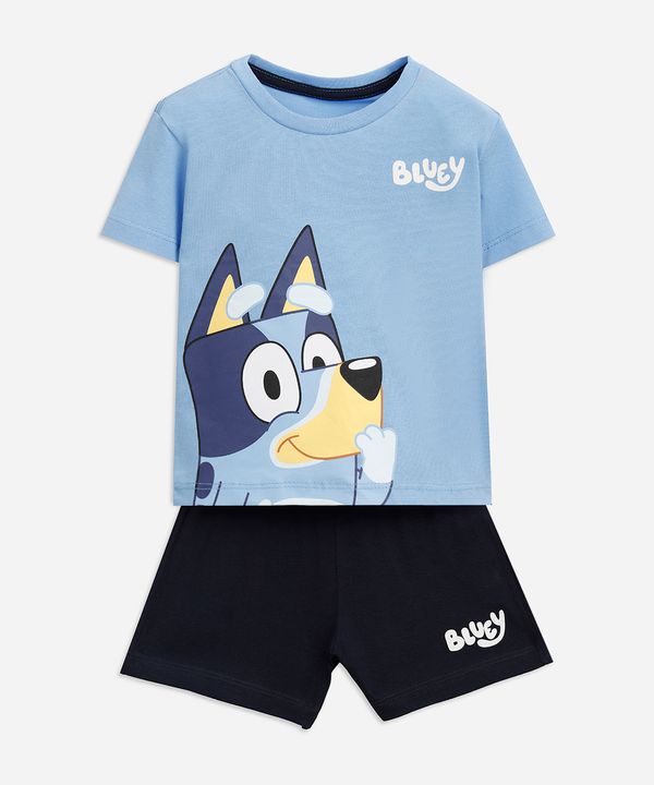 pijama infantil de algodão bluey azul 2