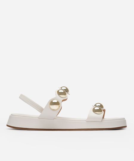 rasteirinha flatform com tachas calce fácil oneself off white 35 rasteirinha flatform com tachas calce fácil oneself off white 35