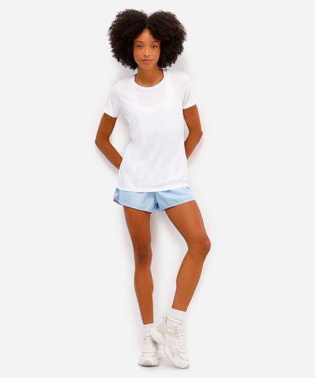 short running com bolso esportivo ace verde acqua - azul médio P