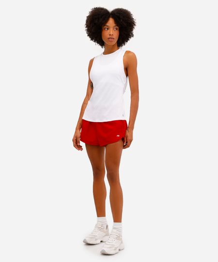 short running feminino com bolso esportivo ace vermelho P