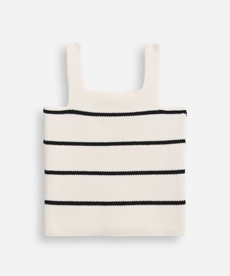 regata infantil decote quadrado listrada bege 8 regata infantil decote quadrado listrada bege 8