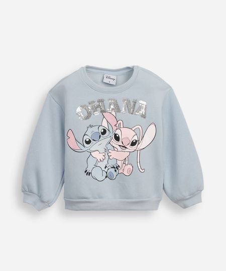 blusão de moletom infantil stitch e angel azul 3 blusão de moletom infantil stitch e angel azul 3