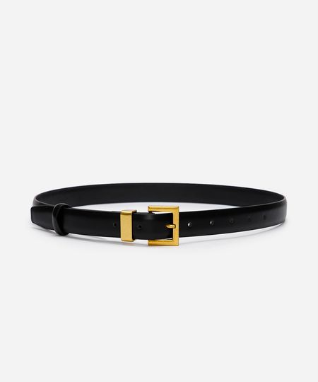 cinto fivela quadrada preto 95CM