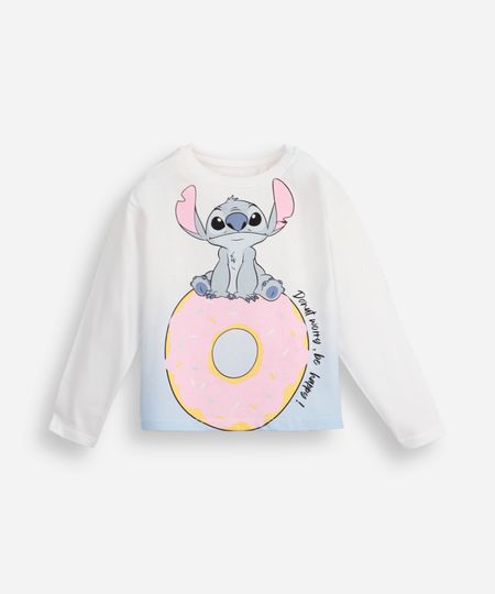 blusa de algodão infantil manga longa degradê stitch off white 4 blusa de algodão infantil manga longa degradê stitch off white 4