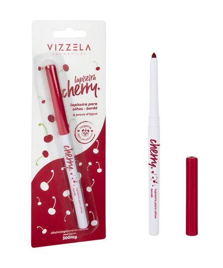 lapiseira para olhos vizzela cherry bordô vinho UNICO lapiseira para olhos vizzela cherry bordô vinho UNICO