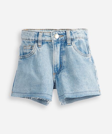 short curto infantil jeans azul 12 short curto infantil jeans azul 12