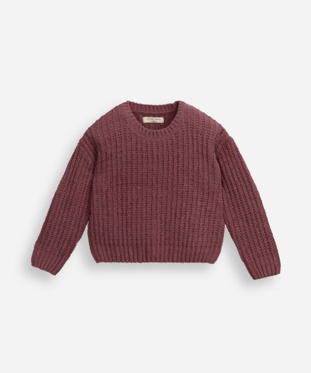 suéter infantil de tricot chenille manga longa rosa 4 suéter infantil de tricot chenille manga longa rosa 4