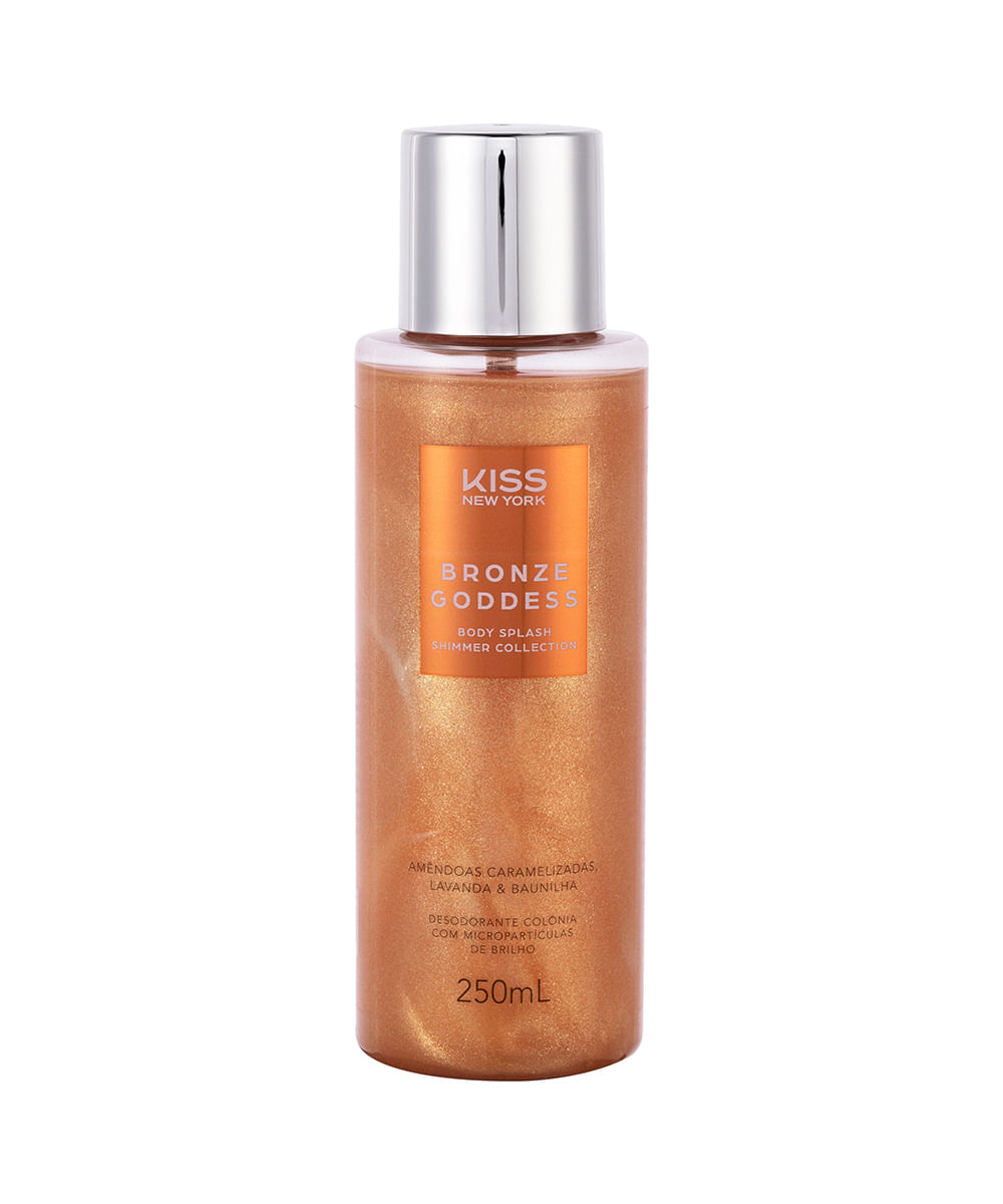 body splash kiss new york shimmer bronze goddess 250ml body splash kiss new york shimmer bronze goddess 250ml