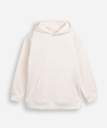 blusão juvenil de moletom oversized com capuz off white 10 blusão juvenil de moletom oversized com capuz off white 10