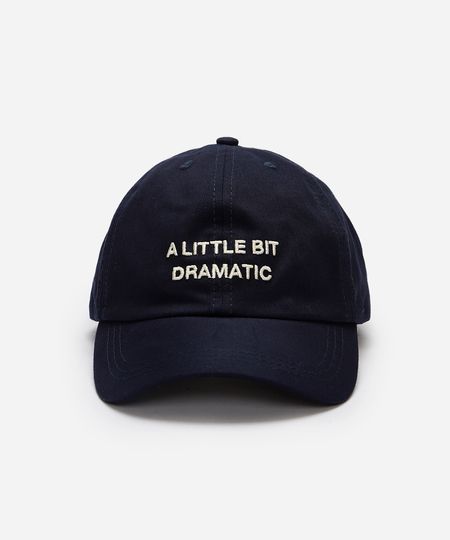 boné de sarja aba curva a little bit dramatic azul UNICO boné de sarja aba curva a little bit dramatic azul UNICO