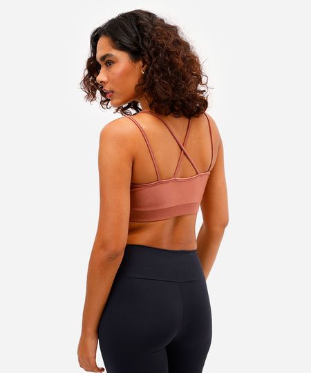 top nadador feminino com bojo esportivo ace bronze M