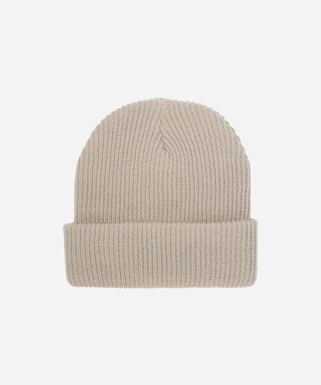 gorro masculino canelado cinza UNICO