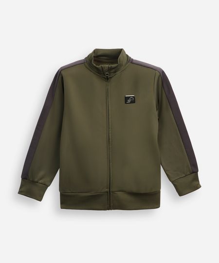 jaqueta infantil com listra verde 4 jaqueta infantil com listra verde 4