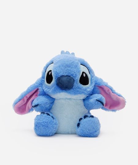mochila infantil de pelúcia stitch azul UNICO