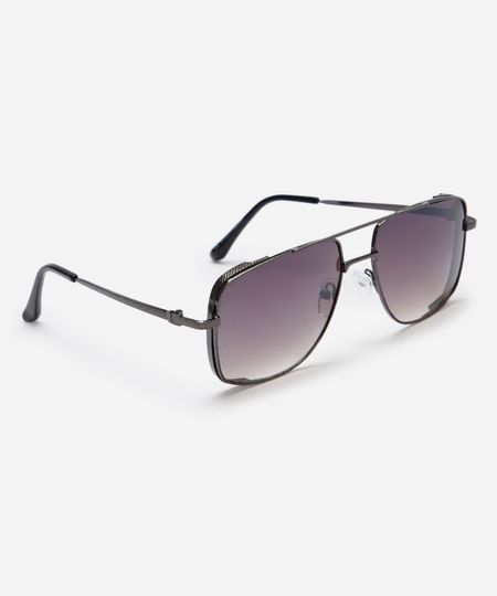 óculos de sol quadrado triton cinza UNICO